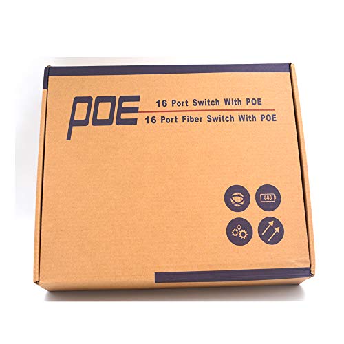 Primeda 16 port poe switch ללא ניהול | 150W - 802.3AF תואם